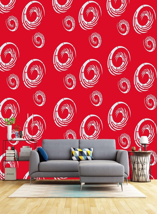 StenCart Stencil for Wall Painting Home Wind Swirl Reusable Wall Stencil Design for Wall Decoration(16inch x 24inch)-DIY Reusable Design Suitable for Home & Office (Pack of 1) - Image 5